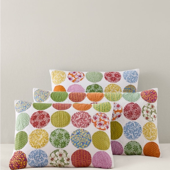 Garnet Hill Johanna European Pillow Sham Pair 26 x 26 - Picture 1 of 2